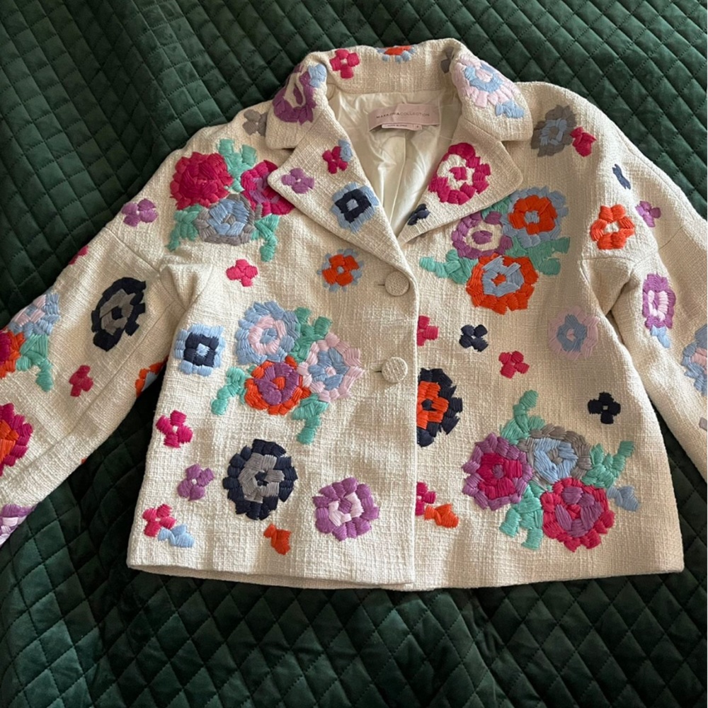 MAX AZRIA Floral Blazer (Sz S)